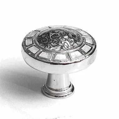 1 1/2 Inch Symphony Fair Isle Imperial Shell Round Cabinet & Furniture Knob