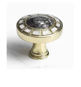 1 1/2 Inch Symphony Fair Isle Imperial Shell Round Cabinet & Furniture Knob