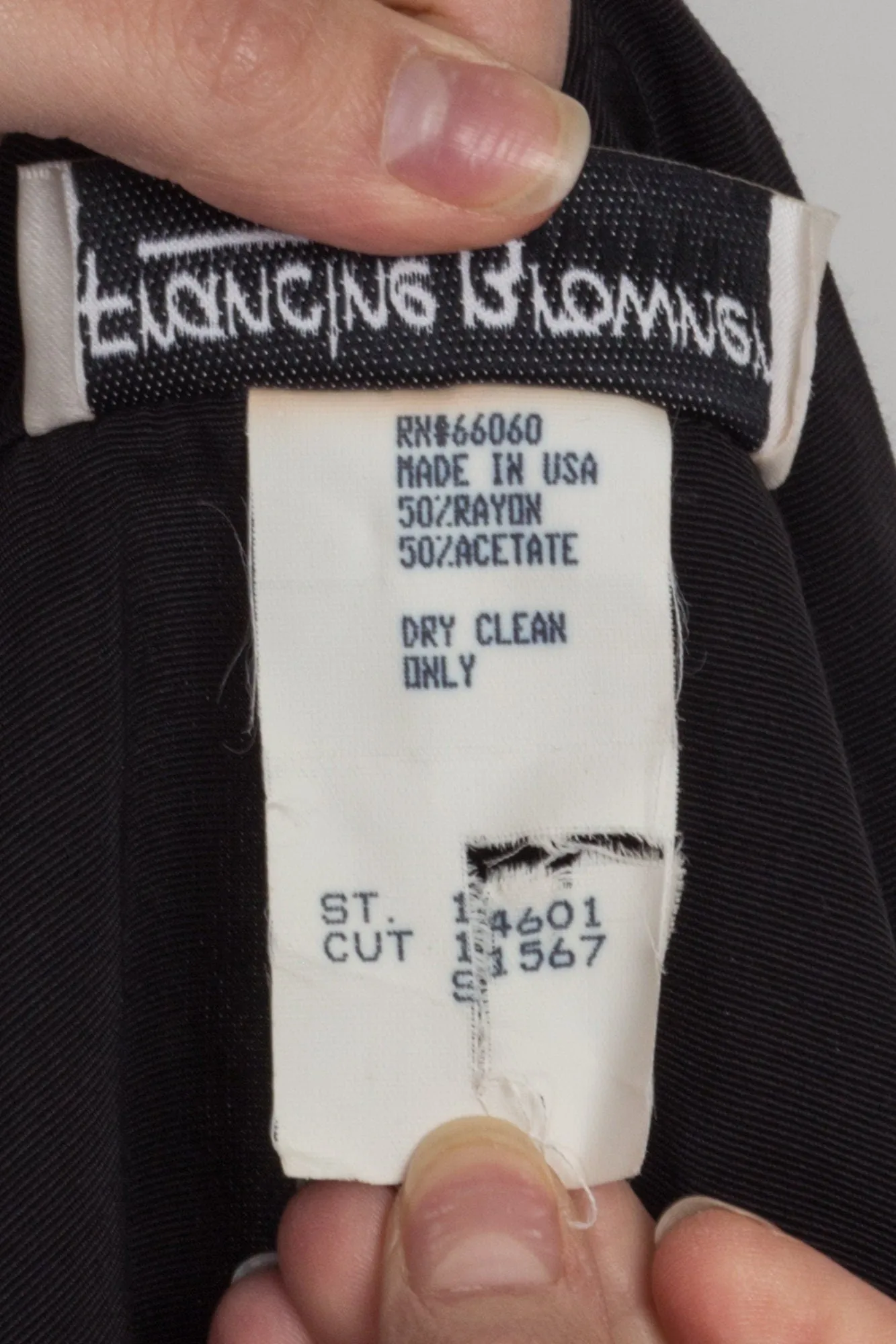 80s 90s Black Decorative Button Cropped Blazer - Small