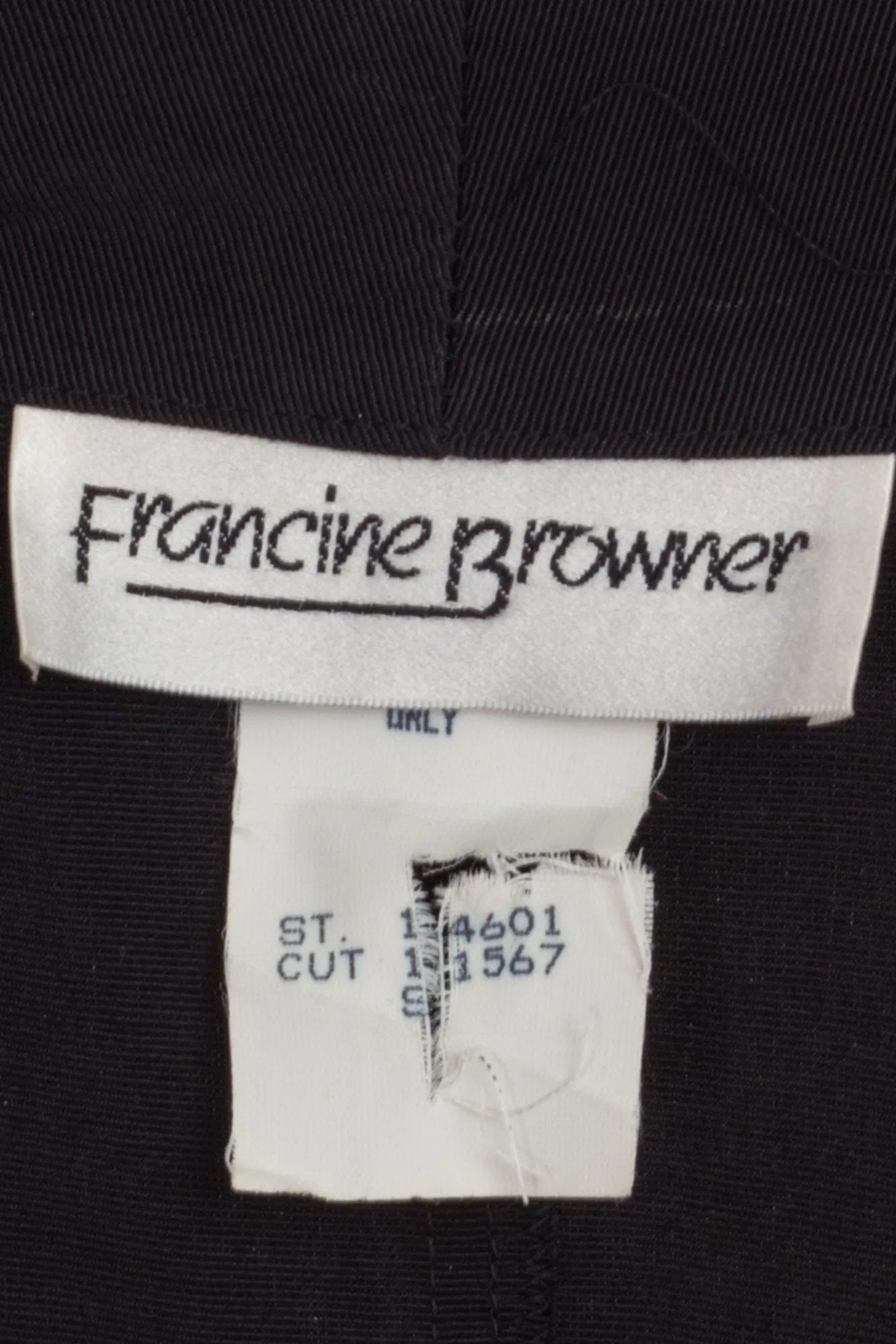 80s 90s Black Decorative Button Cropped Blazer - Small