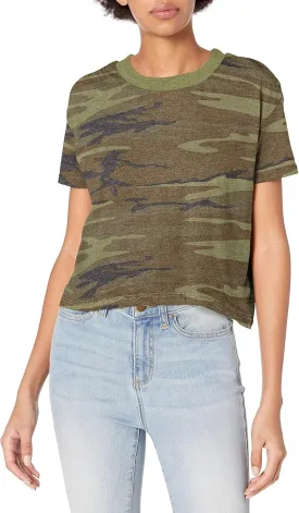 Alternative Women's Cropped T shirt, Headliner Vintage Cropped Tee