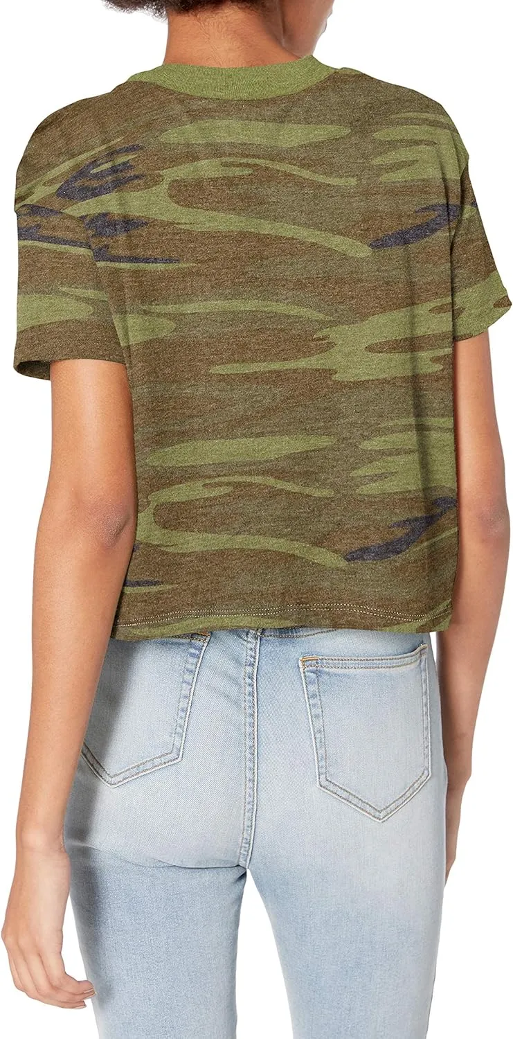 Alternative Women's Cropped T shirt, Headliner Vintage Cropped Tee