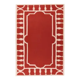 Balustrade Red Cashmere Blankets by Saved NY