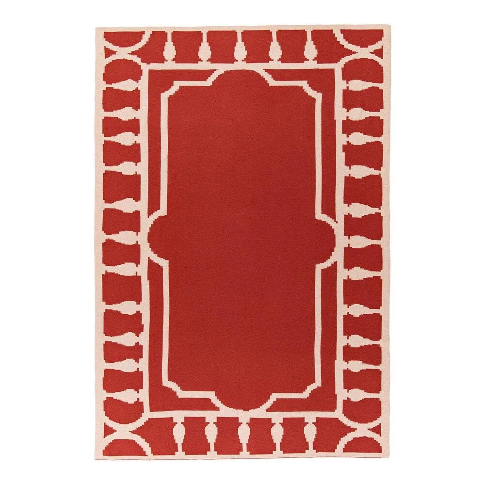 Balustrade Red Cashmere Blankets by Saved NY