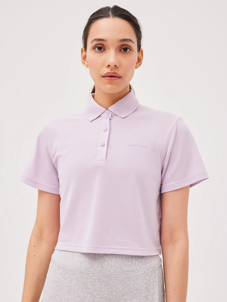 Birdie Cropped Polo