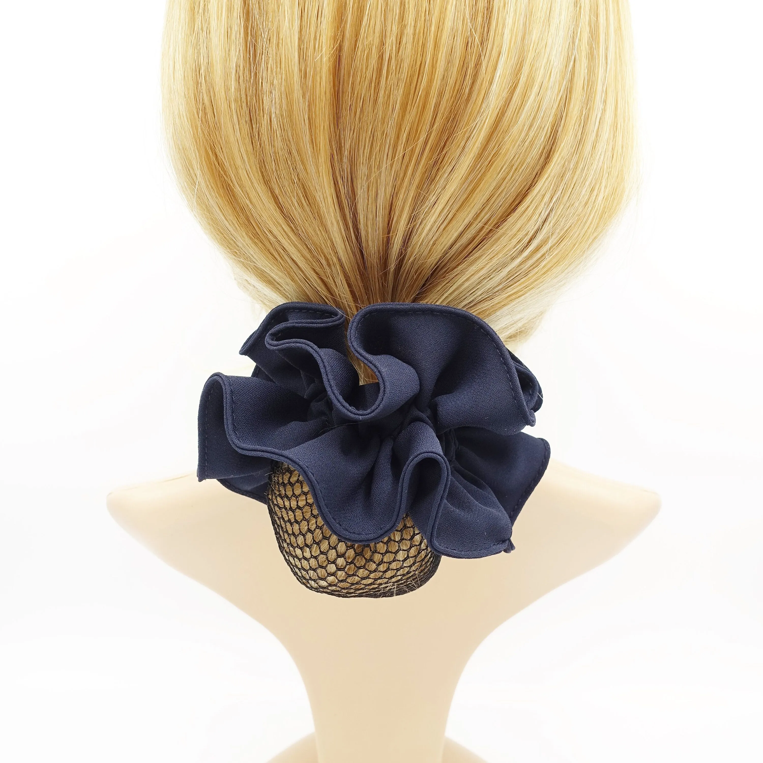 chiffon scrunchies snood net hair elastic tie scrunchy women hair accessories