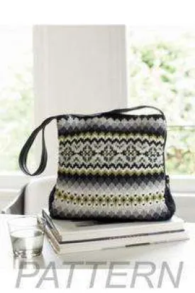 Debbie Bliss Zipstrapped Fair Isle Bag PATTERN ONLY