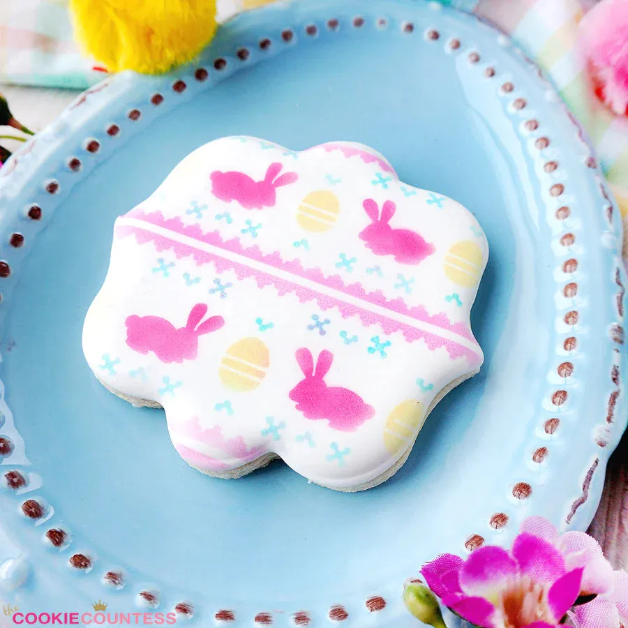 Fair Isle Easter Stencil