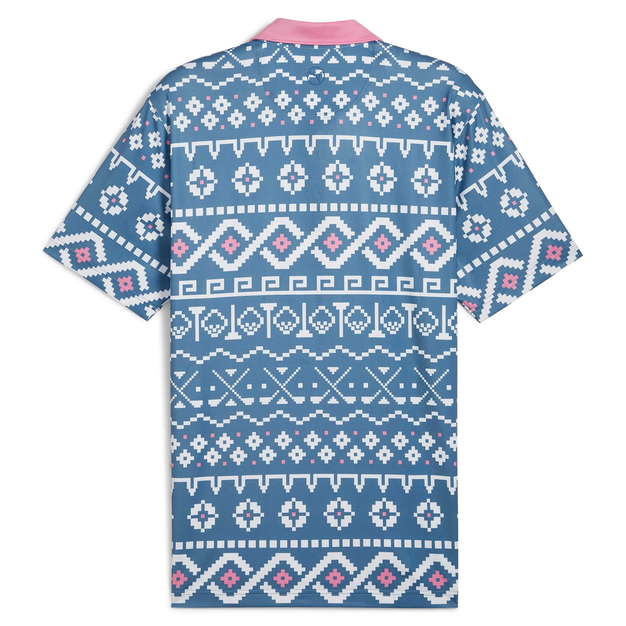 Fair Isle Print Golf Polo
