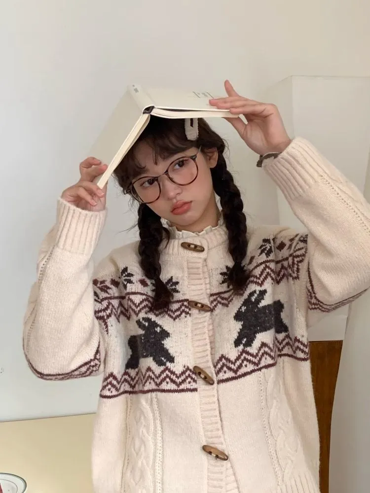 Heavy Duty Christmas Fair Isle Wool Sweater【s0000005883】