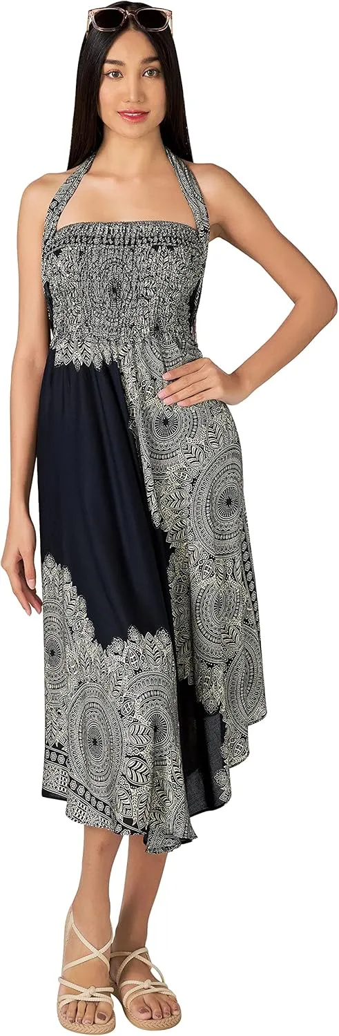 Joob Joob Long Boho Skirts for Women - Bohemian Hippie Maxi Summer Skirt
