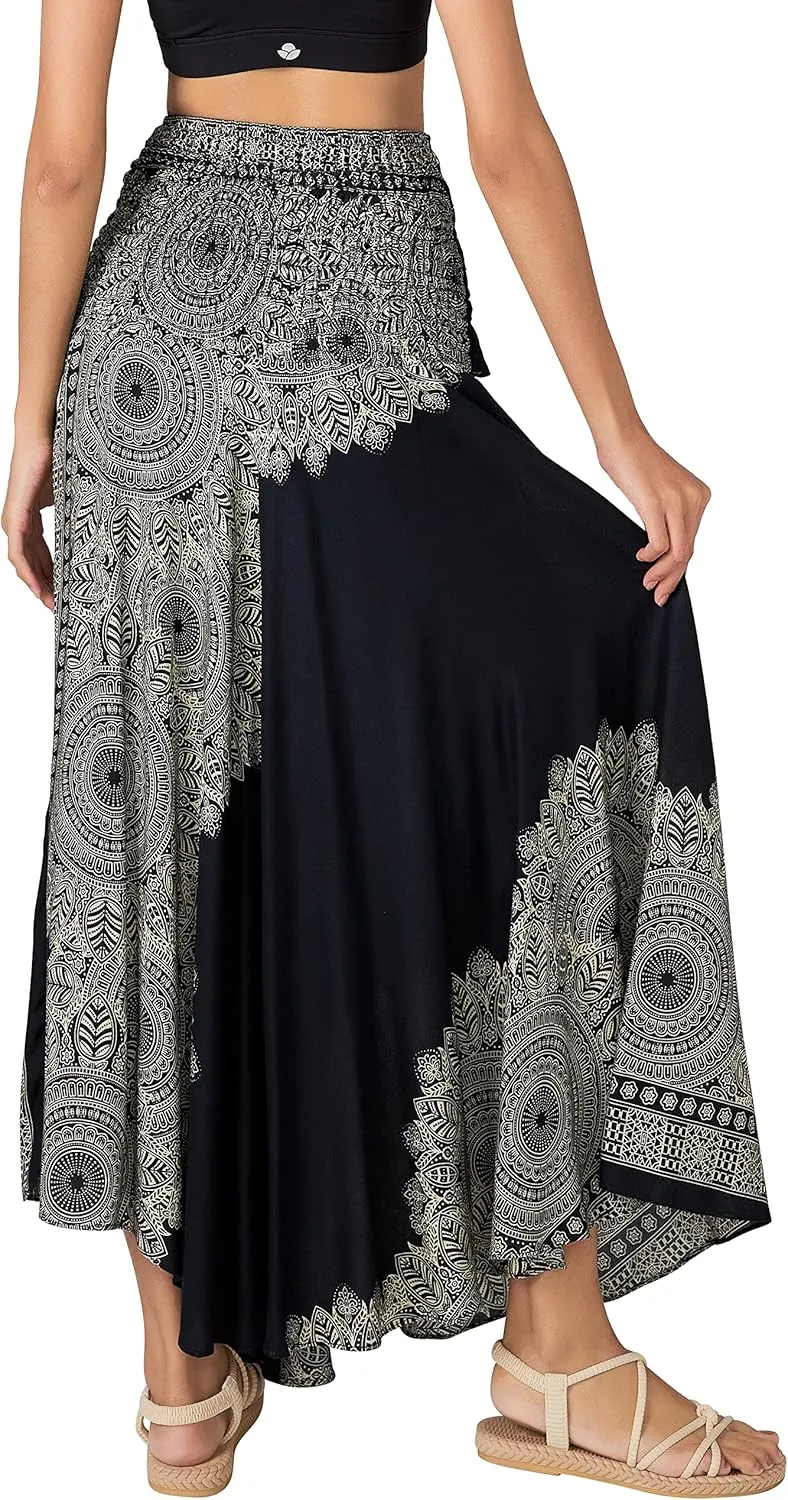 Joob Joob Long Boho Skirts for Women - Bohemian Hippie Maxi Summer Skirt