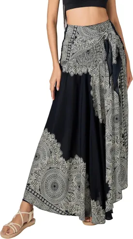 Joob Joob Long Boho Skirts for Women - Bohemian Hippie Maxi Summer Skirt