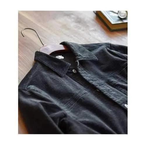 Mens Plain Corduroy Solid Color Jackets