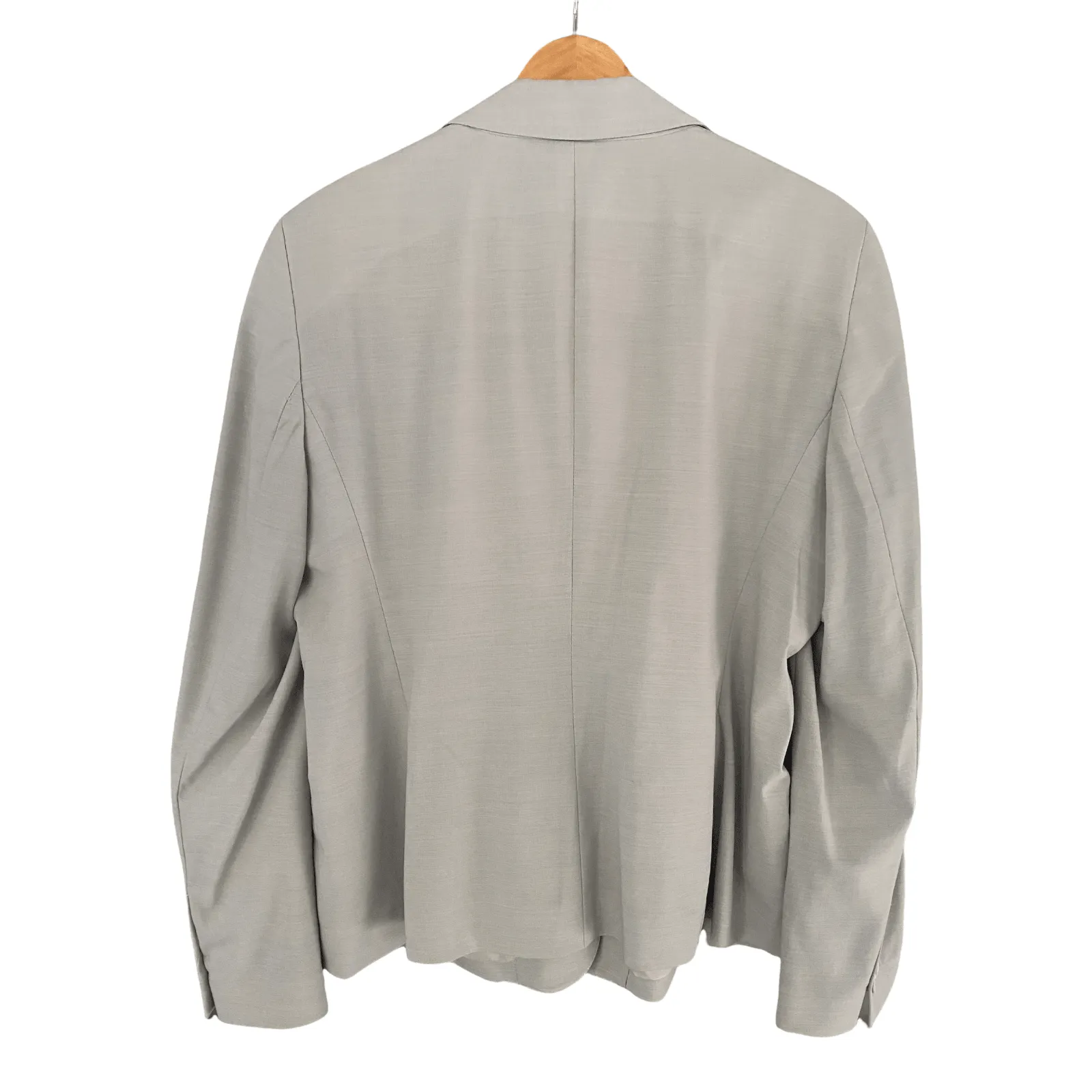 Piazza Sempione Grey Fine Wool Blazer IT50 UK Size 18