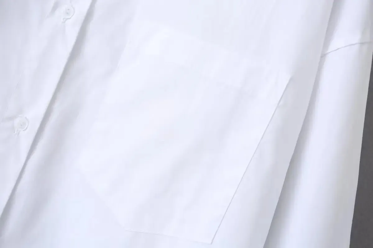 Pre Order:  White Long Sleeves Cotton Shirt