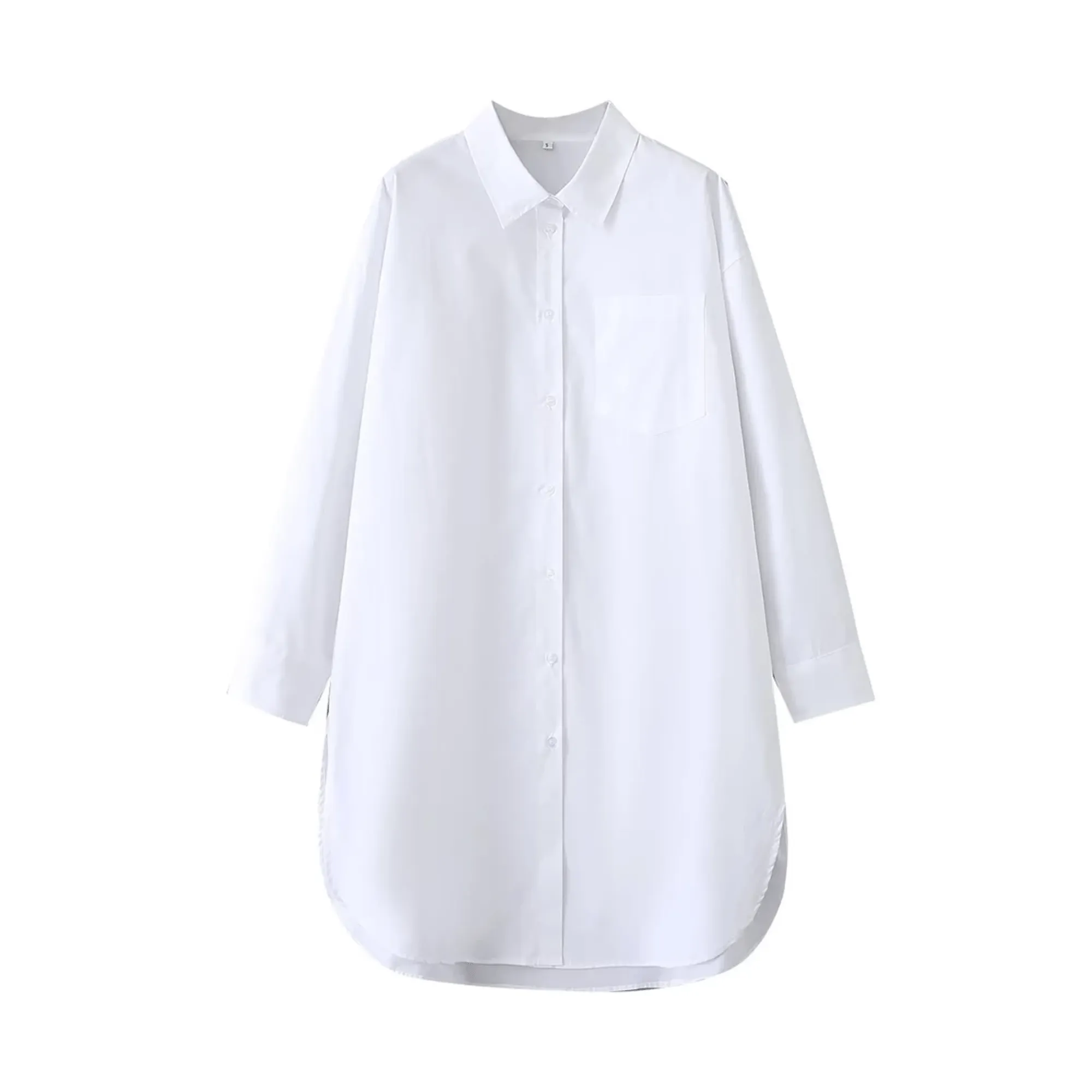 Pre Order:  White Long Sleeves Cotton Shirt
