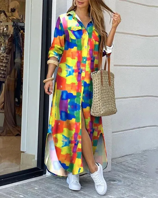 Single Breasted Commuter Irregular Dress