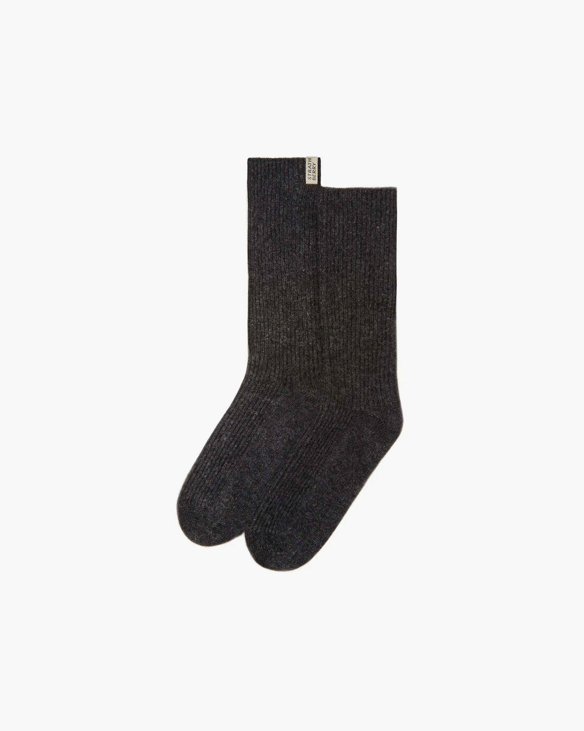 Skye Pure Cashmere Socks - Charcoal