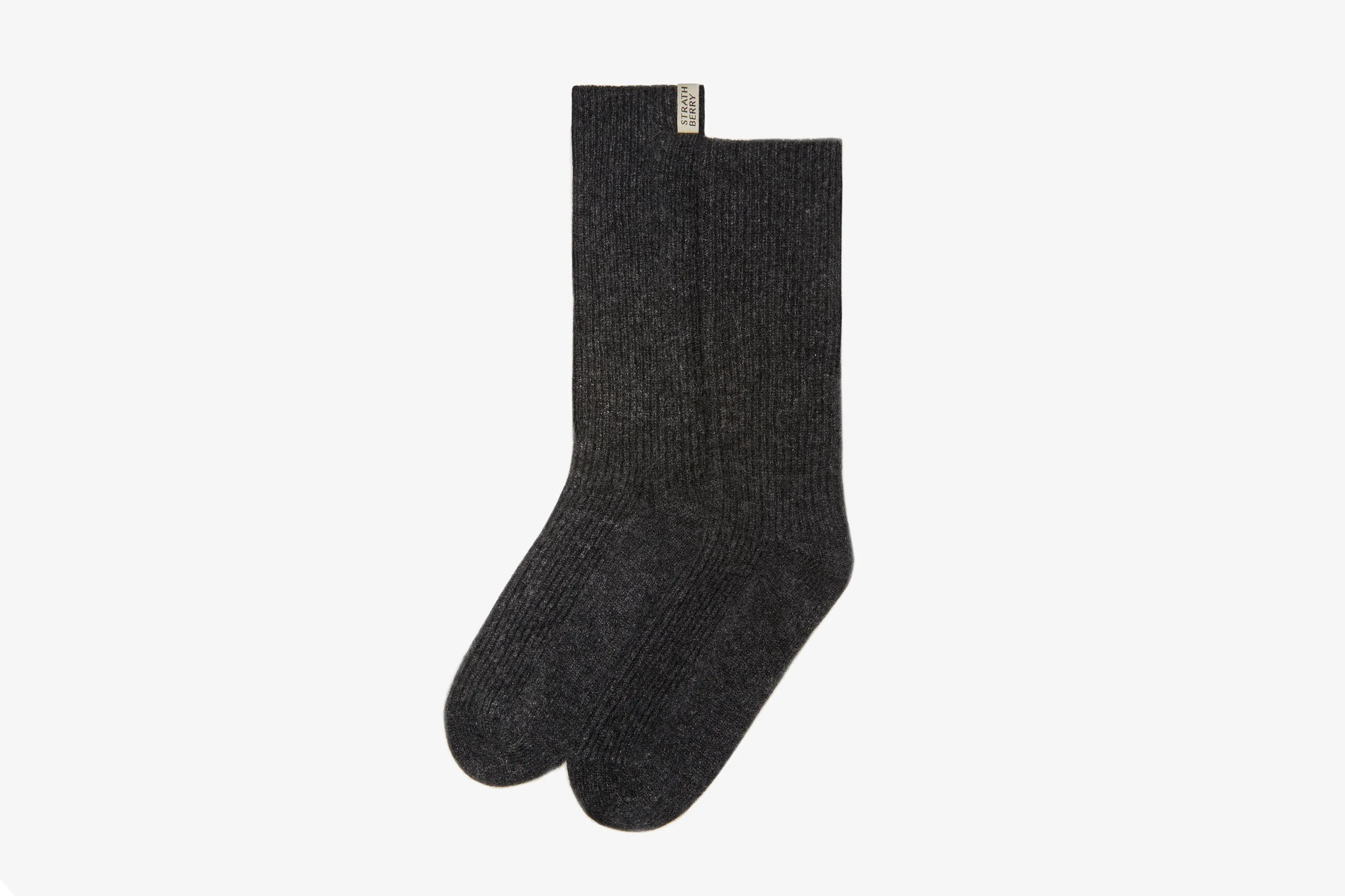 Skye Pure Cashmere Socks - Charcoal