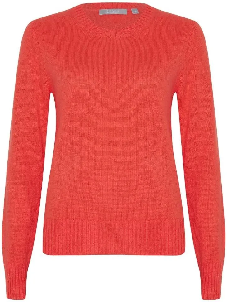 Women's 100% Pure Cashmere Long Sleeve Crew Neck Sweater - Soft, Warm, and Stylish Winter Knit Pullover