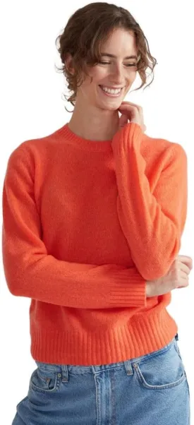 Women's 100% Pure Cashmere Long Sleeve Crew Neck Sweater - Soft, Warm, and Stylish Winter Knit Pullover