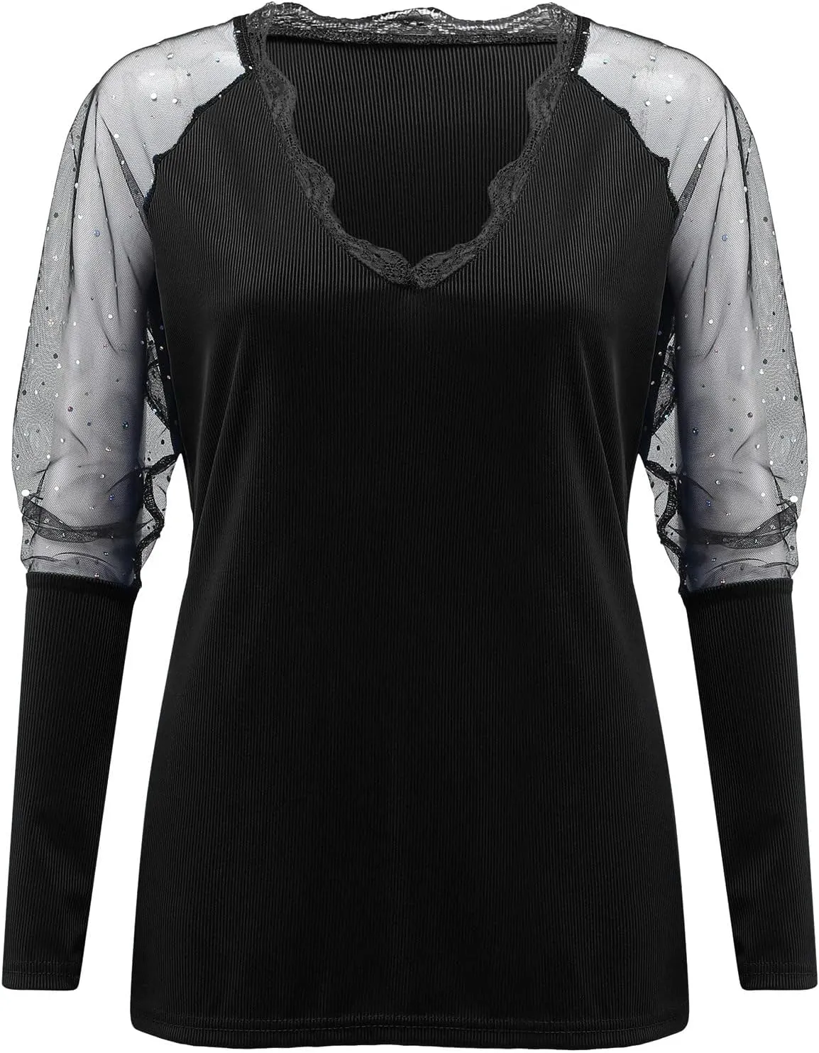Womens Tunic Tops Sexy Criss-Cross Long Sleeve Blouse Lace Cut Out Cold Shoulder Tops Dressy Basic Shirts